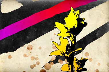 Soyutlama çiçek sanat illüstrasyon