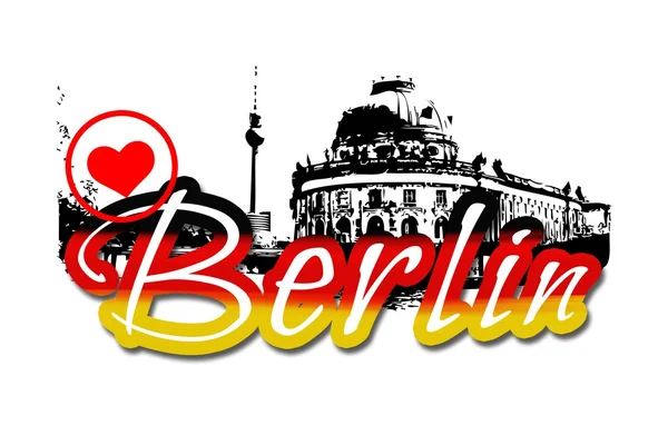 Berlin art design illustration — Stock Photo, Image