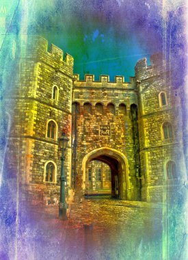 Londra Kalesi vintage tasarlamak