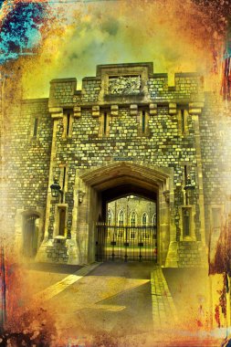 Londra Kalesi vintage tasarlamak