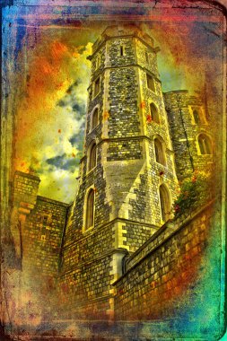 Londra Kalesi vintage tasarlamak