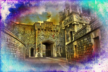 Londra Kalesi vintage tasarlamak