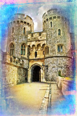 Londra Kalesi vintage tasarlamak