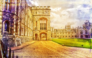 Londra Kalesi vintage tasarlamak