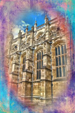 Londra Kalesi vintage tasarlamak