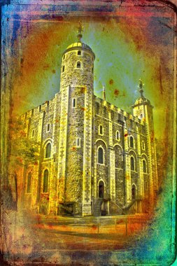 Londra Kalesi vintage tasarlamak