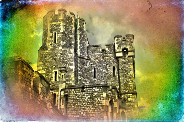 London castle vintage design illustration — Stock Photo, Image