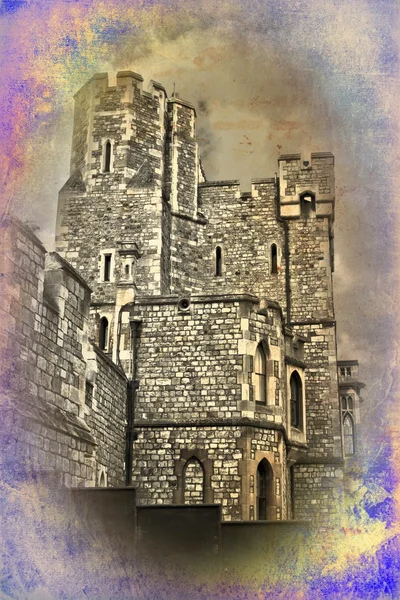 London castle vintage design illustration — Stock Photo, Image