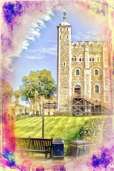 London castle vintage design illustration — Stock Photo, Image