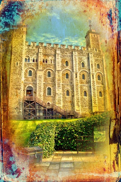 London castle vintage design illustration — Stock Photo, Image