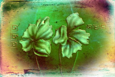 Vintage çiçek sanat illüstrasyon