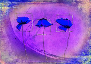 Vintage çiçek sanat illüstrasyon