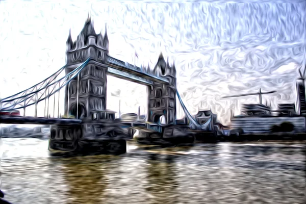 Ilustração da arte do petróleo de Londres — Fotografia de Stock