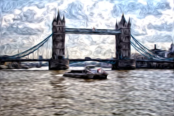 Лондон маслом Мистецтво ілюстрації — стокове фото