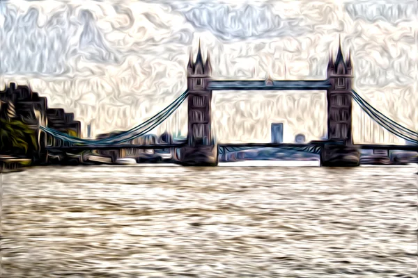 Londýn ropy umění ilustrace — Stock fotografie