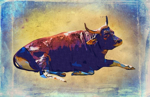 Buffalo ilustración de arte vintage — Foto de Stock