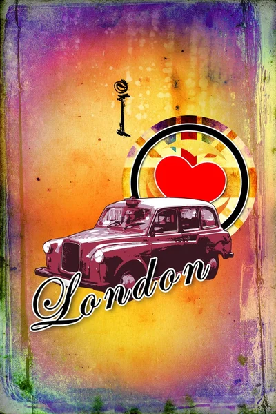 Londra vintage art design illustrazione — Foto Stock