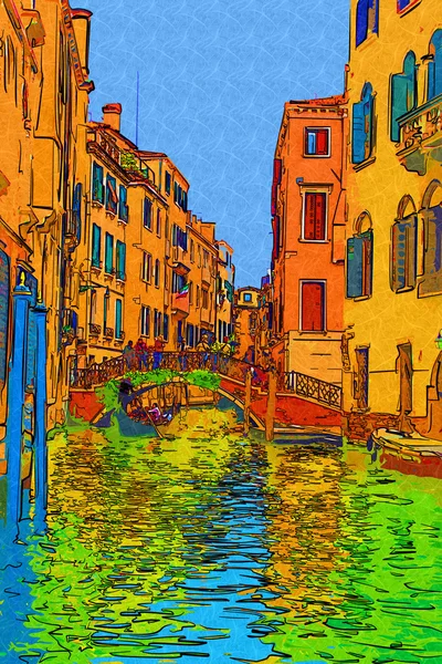 Venice art illustration — Stock Photo, Image