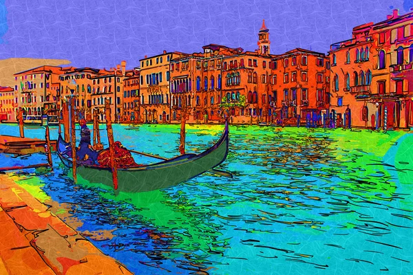 Venetië kunst illustratie — Stockfoto
