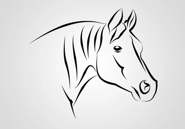 Paard illustratie pictogram kunst design — Stockfoto