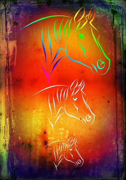 Cavalo ilustração ícone arte design — Fotografia de Stock