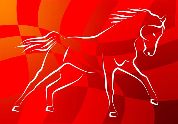 Horse illustration icon art design — Stock Photo, Image