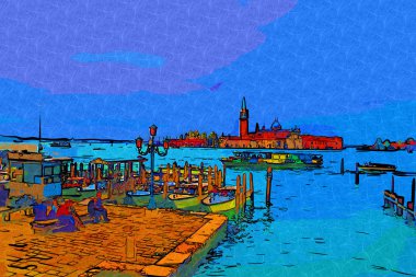 Venedik sanat illüstrasyon