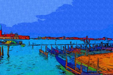 Venedik sanat illüstrasyon