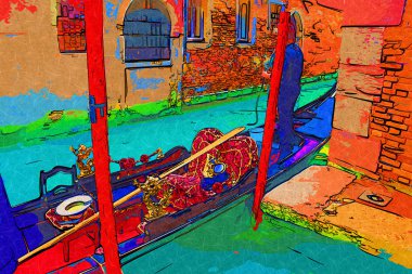 Venedik sanat illüstrasyon