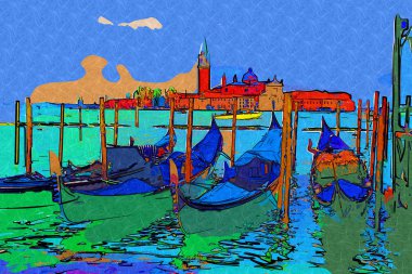 Venedik sanat illüstrasyon