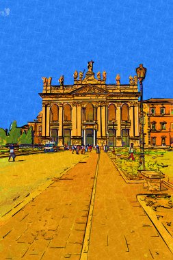 Roma İtalya sanat illüstrasyon