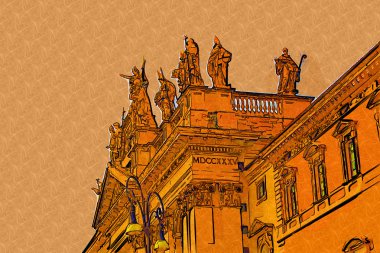 Roma İtalya sanat illüstrasyon