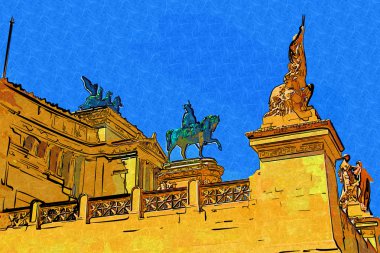 Roma İtalya sanat illüstrasyon