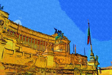 Roma İtalya sanat illüstrasyon