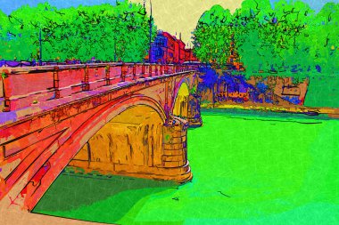 Roma İtalya sanat illüstrasyon