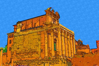 Roma İtalya sanat illüstrasyon