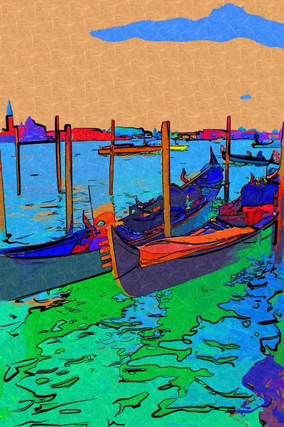 Venedig Kunst Illustration — Stockfoto