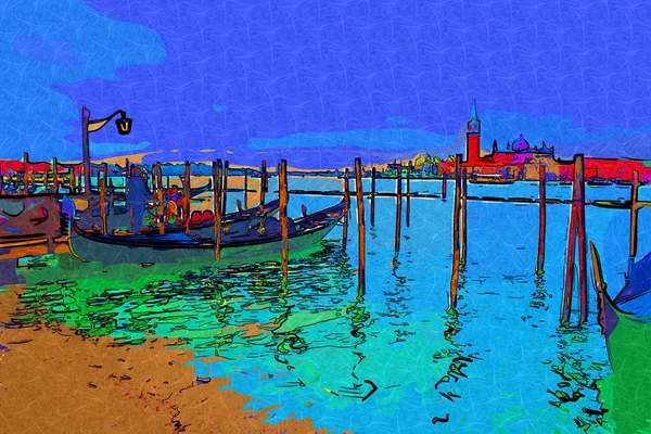 Veneția ilustrație de artă — Fotografie, imagine de stoc