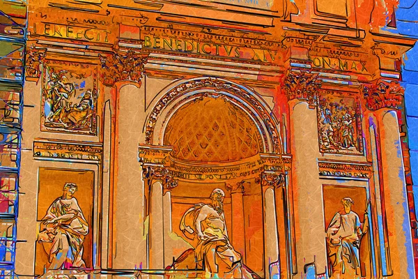 Roma Italia ilustración de arte —  Fotos de Stock