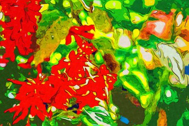 Soyutlama çiçek sanat illüstrasyon 