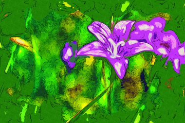 Soyutlama çiçek sanat illüstrasyon 