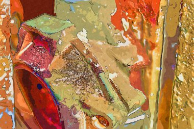 soyut renk tasarımı sanat illüstrasyonu