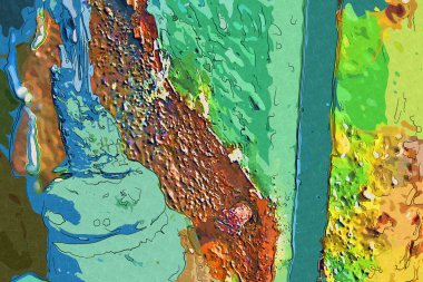 soyut renk tasarımı sanat illüstrasyonu