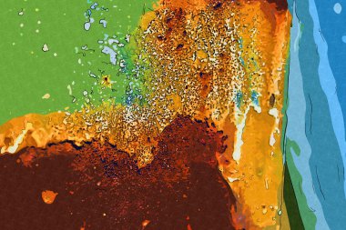 soyut renk tasarımı sanat illüstrasyonu