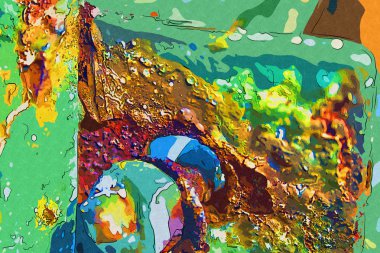 soyut renk tasarımı sanat illüstrasyonu