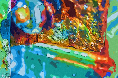 soyut renk tasarımı sanat illüstrasyonu