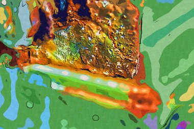 soyut renk tasarımı sanat illüstrasyonu