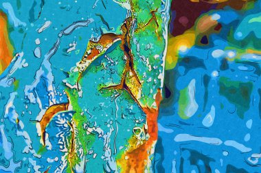 soyut renk tasarımı sanat illüstrasyonu