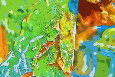 soyut renk tasarımı sanat illüstrasyonu