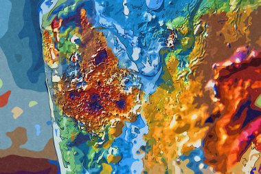 soyut renk tasarımı sanat illüstrasyonu